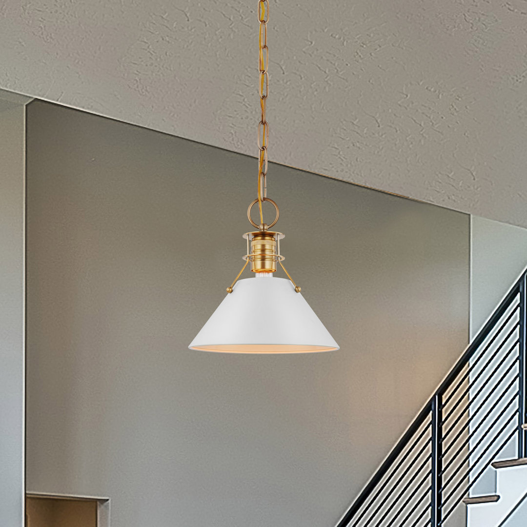 Rodarte 1-Light Dimmable Cone Pendant 